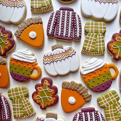 Cookie Cutters - TheGracefulbaker Class Cookie Cutters - COZY FALL - Set of 6 Cookie Cutters - Online Class not included - The Sweet Designs Shoppe - TSDS - - ALL,Cookie Cutter,Fall,Fall / Thanksgiving,Gaylord,Grace,Grace Gaylord,online,Promocode,set,sets,STL,thegracefulbaker