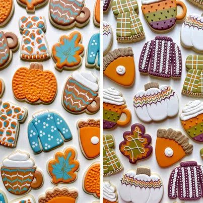 Cookie Cutters - TheGracefulbaker Class Cookie Cutters - COZY FALL - Set of 6 Cookie Cutters - Online Class not included - The Sweet Designs Shoppe - TSDS - - ALL,Cookie Cutter,Fall,Fall / Thanksgiving,Gaylord,Grace,Grace Gaylord,online,Promocode,set,sets,STL,thegracefulbaker
