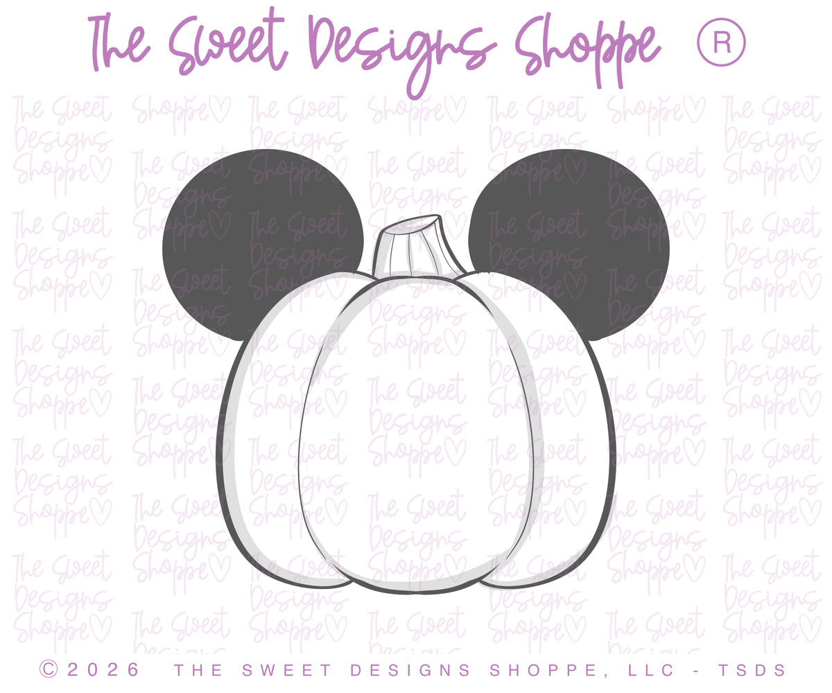 Cookie Cutters - Theme Park Chunky Pumpkin - Cookie Cutter - The Sweet Designs Shoppe - TSDS - - ALL,Cookie Cutter,ears,halloween,mouse,Promocode,Snack Theme park,STL,Theme Park,Theme park Snack