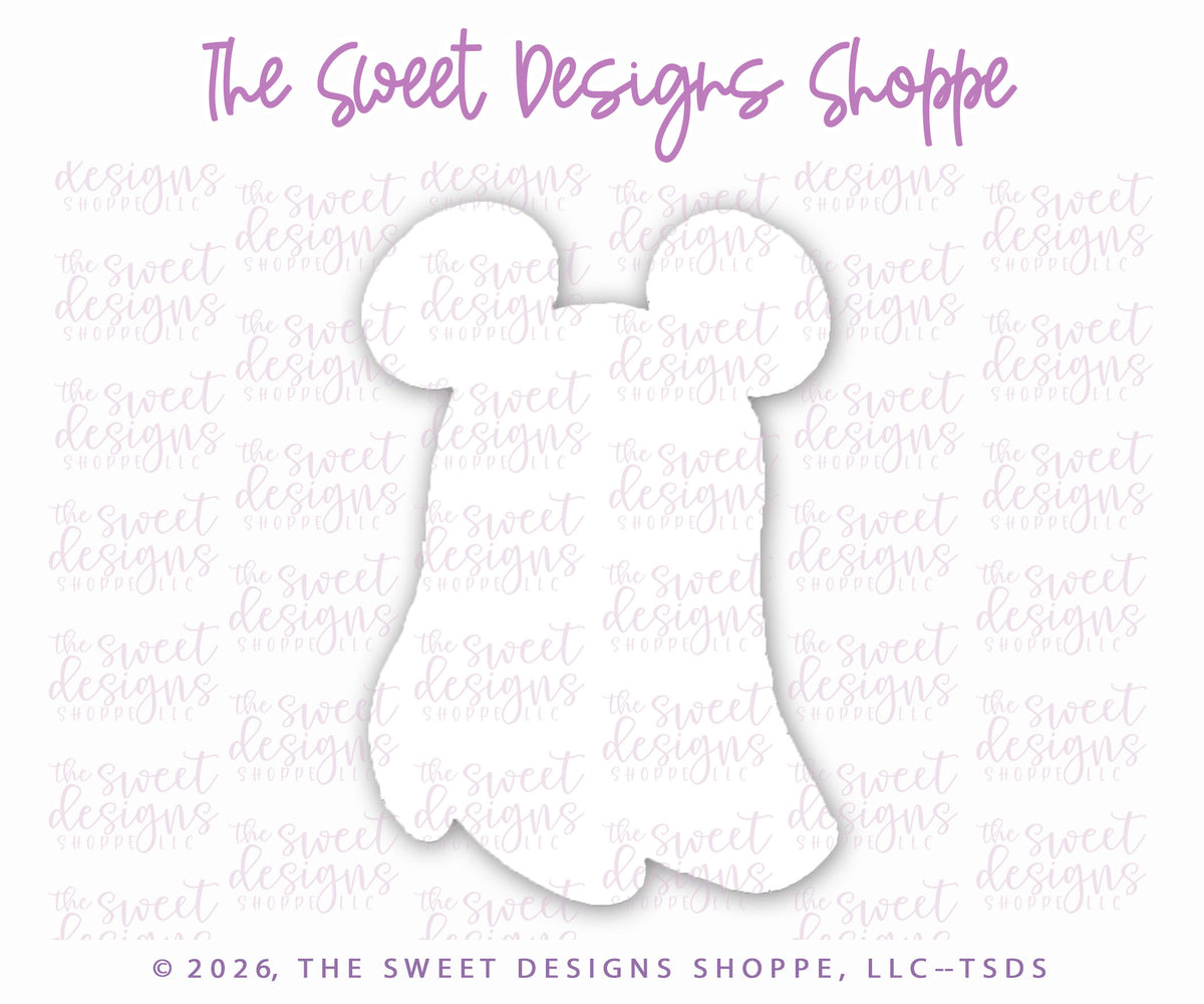 Cookie Cutters - Theme Park Simple Ghost - Cookie Cutter - The Sweet Designs Shoppe - TSDS - - ALL,Cookie Cutter,ears,halloween,mouse,Promocode,Snack Theme park,STL,Theme Park,Theme park Snack