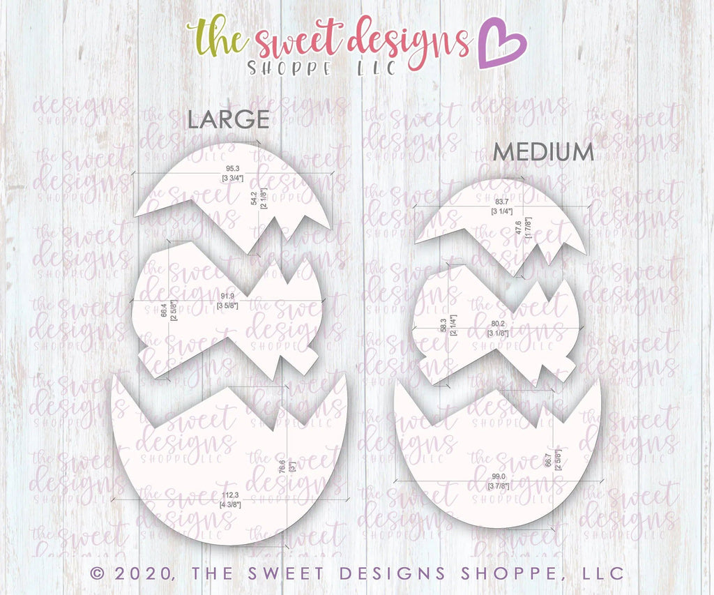 Cookie Cutters - Three Piece Chick Set - Cookie Cutters - The Sweet Designs Shoppe - TSDS - - ALL,Animal,Animals,Animals and Insects,Cookie Cutter,Easter,Easter / Spring,Promocode,regular sets,set,sets