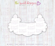 Cookie Cutters - Three Space Floral Bunting - Plaque - Cookie Cutter - The Sweet Designs Shoppe - TSDS - - 4th,4th july,4th of July,ALL,BasicShapes,Birthday,Bunting,Cookie Cutter,Misc,Miscelaneous,Miscellaneous,MOM,Mom Plaque,mother,Mothers Day,patriotic,Patriotric,Plaque,Plaques,PLAQUES HANDLETTERING,Promocode,STL,USA