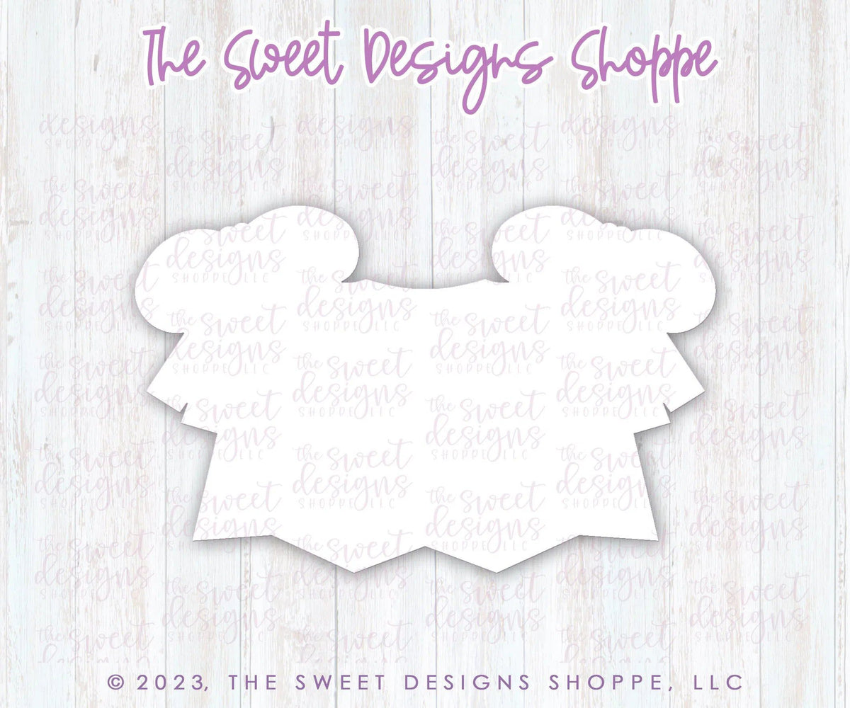 Cookie Cutters - Three Space Modern Bunting - Cookie Cutter - The Sweet Designs Shoppe - TSDS - - ALL,Birthday,Bunting,Cookie Cutter,Easter,Easter / Spring,Plaque,Plaques,PLAQUES HANDLETTERING,Promocode,STL,valentine,Valentine's