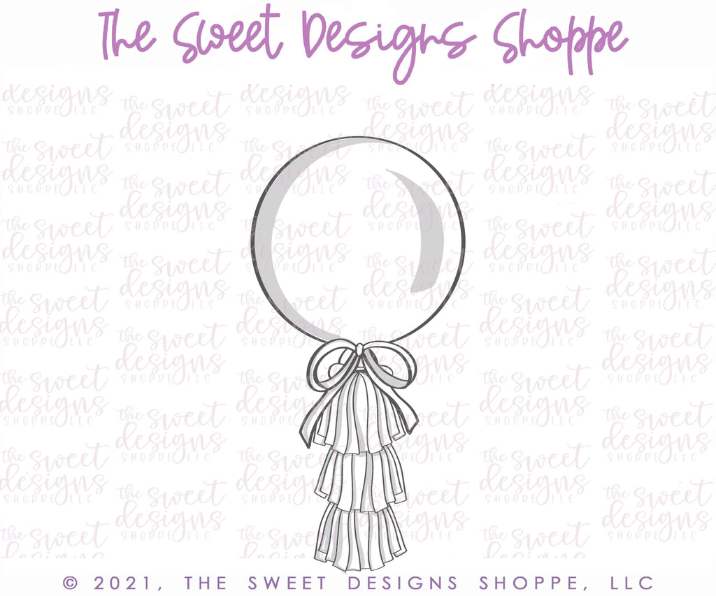 Cookie Cutters - Three Tassel Balloon - Cookie Cutter - Sweet Designs Shoppe - - ALL, Birthday, Cookie Cutter, Party, Promocode