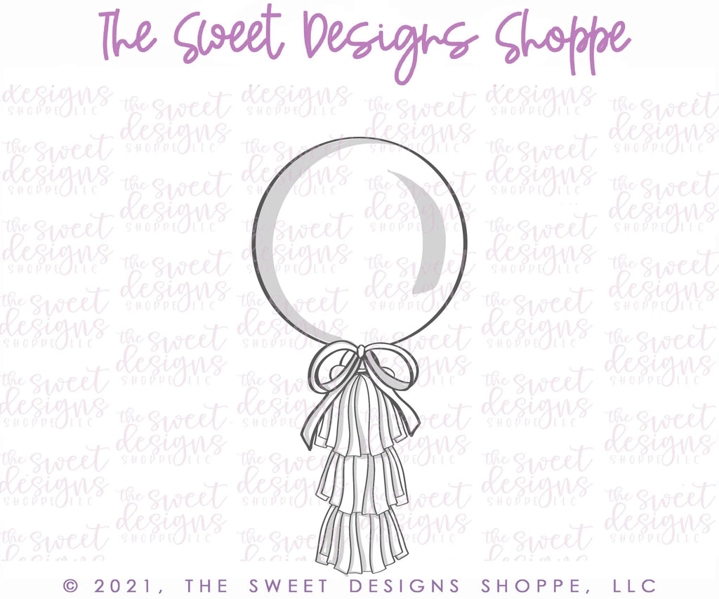 Cookie Cutters - Three Tassel Balloon - Cookie Cutter - The Sweet Designs Shoppe - - ALL, Birthday, Cookie Cutter, Party, Promocode