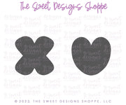 Cookie Cutters - Tic Tac Toe Valentines Cookie Cutters Set - Set of 2 - Cookie Cutters - The Sweet Designs Shoppe - TSDS - - ALL,Cookie Cutter,Mini Sets,Promocode,regular sets,set,STL,Tic-tac-toe,Tictactoe,valentine,valentines