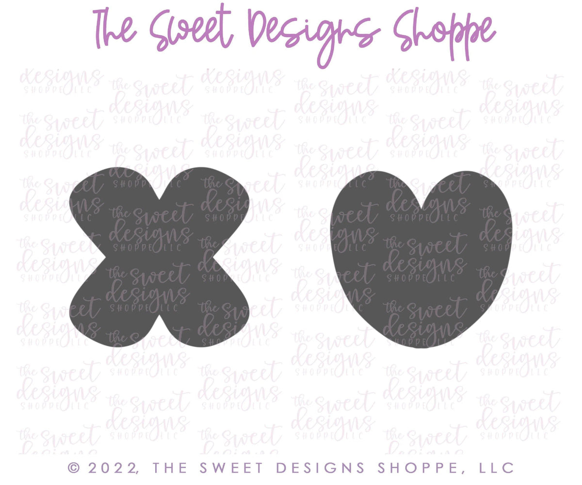 Cookie Cutters - Tic Tac Toe Valentines Cookie Cutters Set - Set of 2 - Cookie Cutters - The Sweet Designs Shoppe - TSDS - - ALL,Cookie Cutter,Mini Sets,Promocode,regular sets,set,STL,Tic-tac-toe,Tictactoe,valentine,valentines