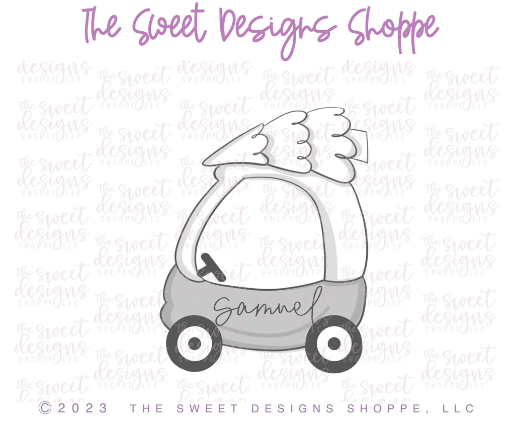 Cookie Cutters - Toddler Car with Tree - Cookie Cutter - The Sweet Designs Shoppe - TSDS - - ALL,Christmas,Christmas / Winter,Cookie Cutter,Nature,Promocode,STL,transportation,Trees,Winter