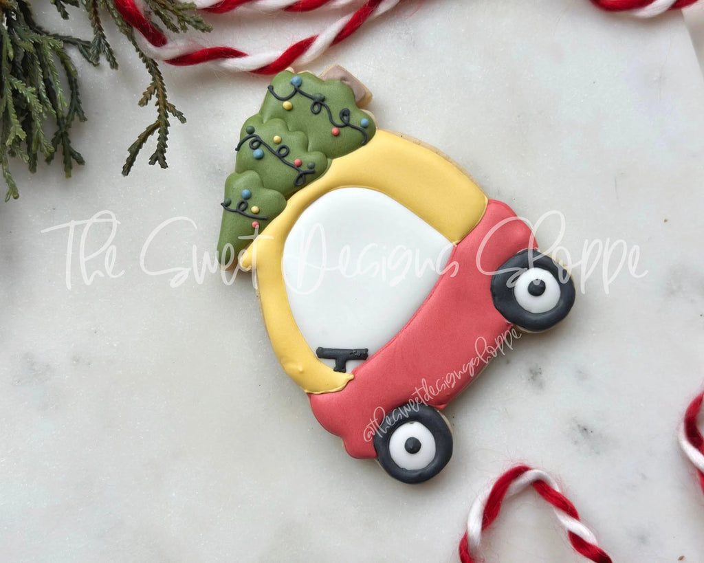Cookie Cutters - Toddler Car with Tree - Cookie Cutter - The Sweet Designs Shoppe - TSDS - - ALL,Christmas,Christmas / Winter,Cookie Cutter,Nature,Promocode,STL,transportation,Trees,Winter