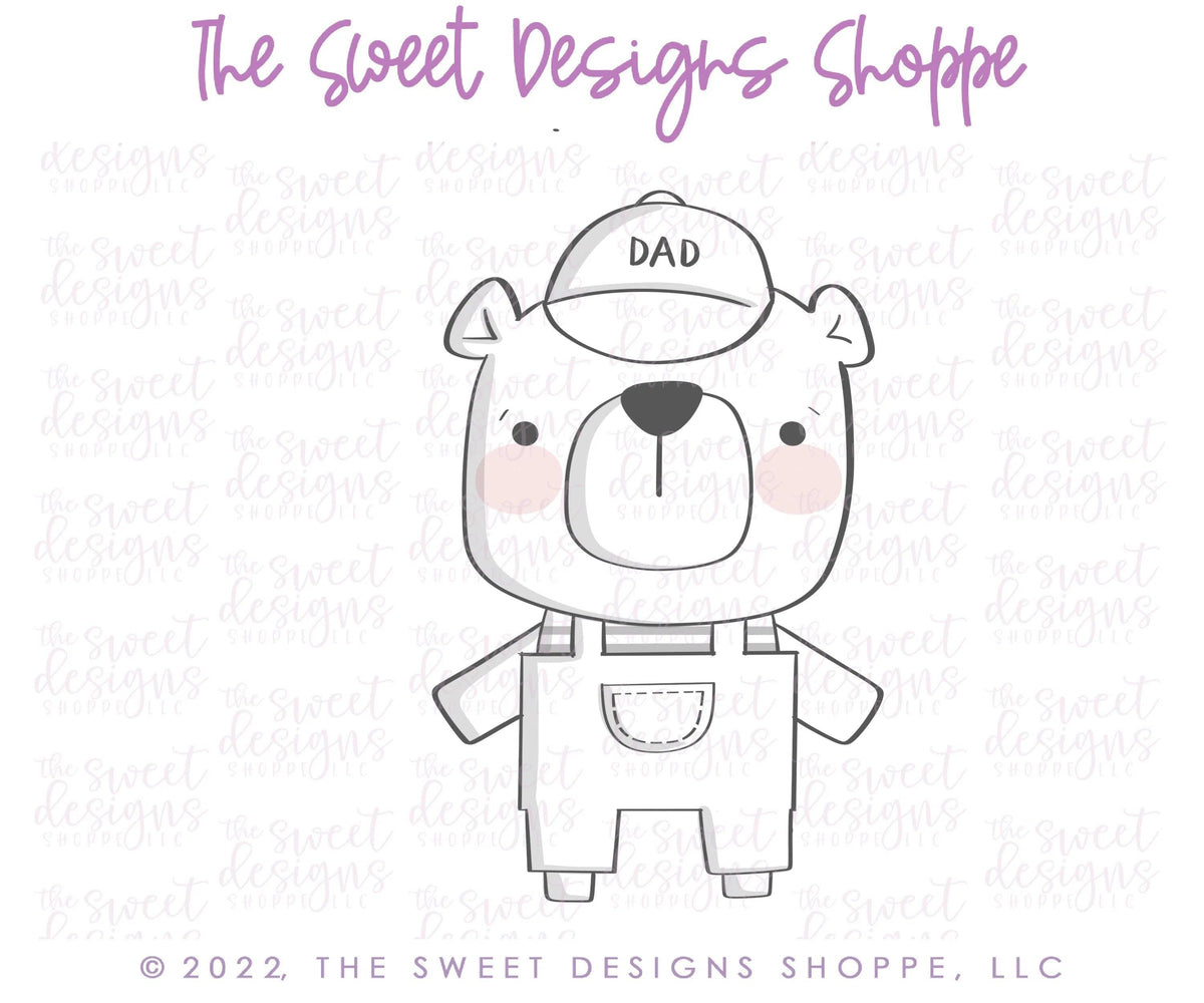 Cookie Cutters - Tool Bear - Cookie Cutter - The Sweet Designs Shoppe - TSDS - - ALL,Animal,Animals,Animals and Insects,Cookie Cutter,dad,Father,father's day,grandfather,mother,Mothers Day,Promocode,STL