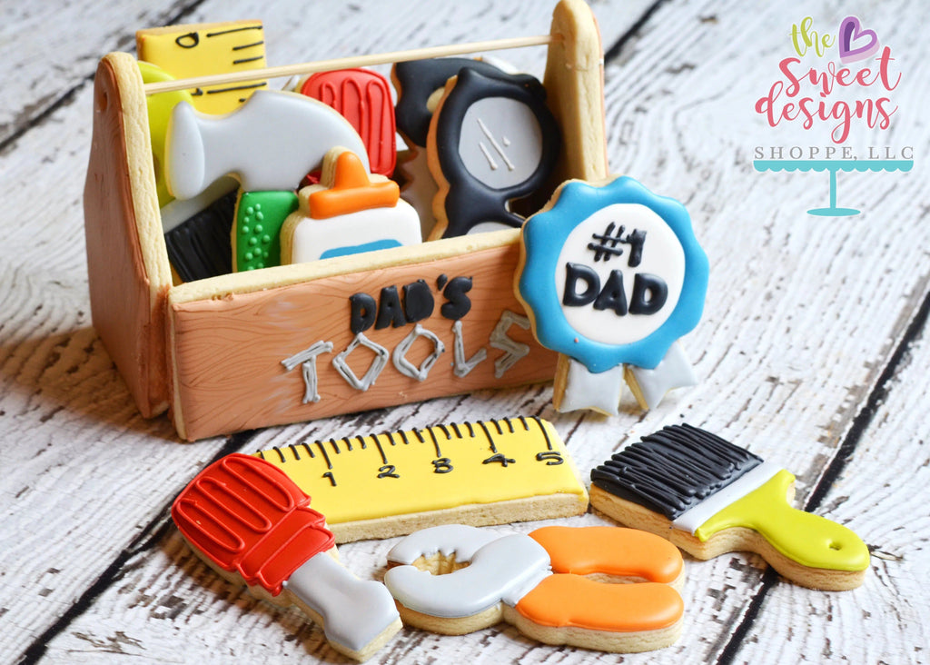 Cookie Cutters - Tool Box - Ideal for Mini and Small size Tools - Set of 3 - Cookie Cutters - The Sweet Designs Shoppe - TSDS - - ALL,Cookie Cutter,dad,Father,father's day,grandfather,Hobbies,Home,mother,Mothers Day,Promocode,regular sets,Set,sets,STL,Tool,Toolbox,tools