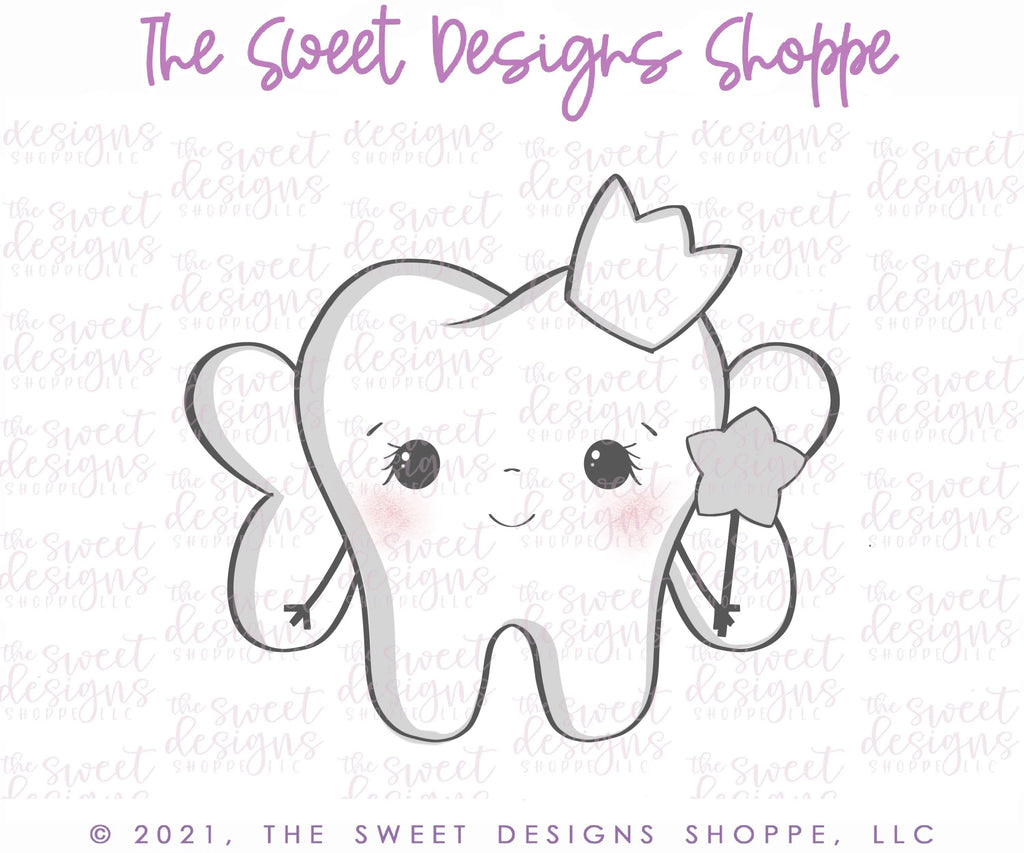 Cookie Cutters - Tooth Fairy - Cookie Cutter - Sweet Designs Shoppe - - ALL, Cookie Cutter, Dentist, kids, Kids / Fantasy, MEDICAL, MEDICINE, Promocode, Tooth Fairy