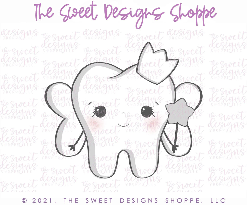 Cookie Cutters - Tooth Fairy - Cookie Cutter - The Sweet Designs Shoppe - - ALL, Cookie Cutter, Dentist, kids, Kids / Fantasy, MEDICAL, MEDICINE, Promocode, Tooth Fairy