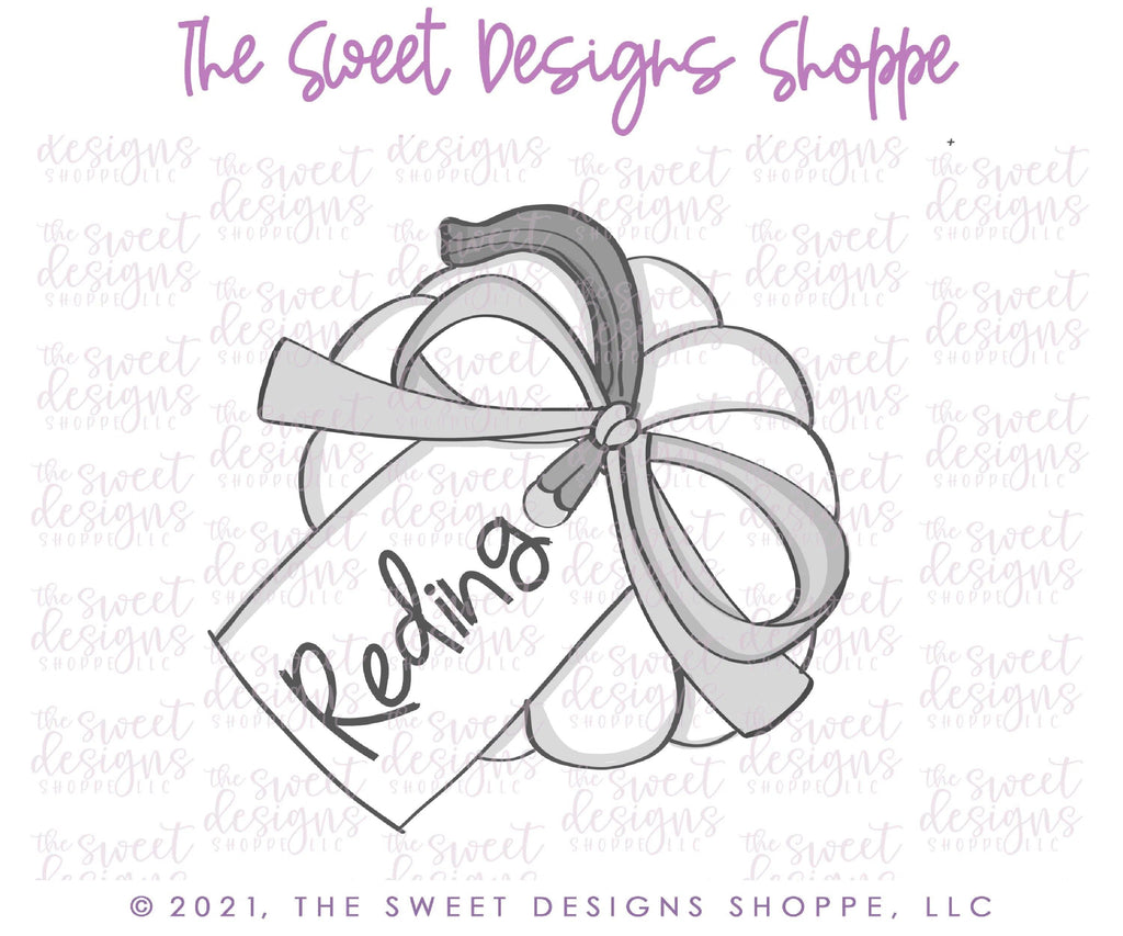 Cookie Cutters - Top Pumpkin Place Cards - Cookie Cutter - The Sweet Designs Shoppe - - ALL, Cookie Cutter, Fall, Fall / Thanksgiving, fruits, Fruits and Vegetables, Plaque, Plaques, PLAQUES HANDLETTERING, Promocode