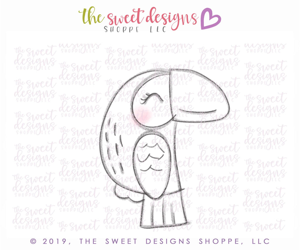 Cookie Cutters - Toucan - Cookie Cutter - The Sweet Designs Shoppe - TSDS - - ALL,Animal,Animals,beach,Cookie Cutter,Promocode,STL,summer,toucan,tropical,Tucan