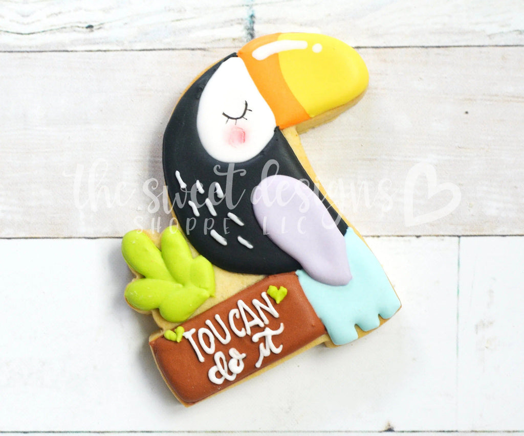 Cookie Cutters - Toucan - do it - Plaque - Cookie Cutter - Sweet Designs Shoppe - - ALL, Animal, Animals, back to school, Cookie Cutter, Customize, Grad, graduations, Plaque, Promocode, School, School / Graduation, school collection 2019, school supplies