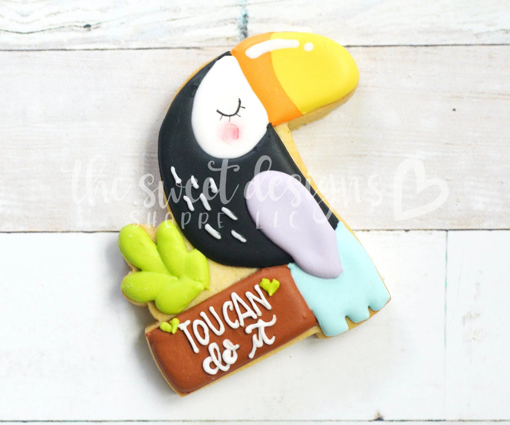 Cookie Cutters - Toucan - do it - Plaque - Cookie Cutter - The Sweet Designs Shoppe - - ALL, Animal, Animals, back to school, Cookie Cutter, Customize, Grad, graduations, Plaque, Promocode, School, School / Graduation, school collection 2019, school supplies