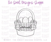Cookie Cutters - Traditional Easter Basket - Cookie Cutter - The Sweet Designs Shoppe - TSDS - - ALL,Animal,Animals,Animals and Insects,Cookie Cutter,easter,Easter / Spring,Promocode,STL