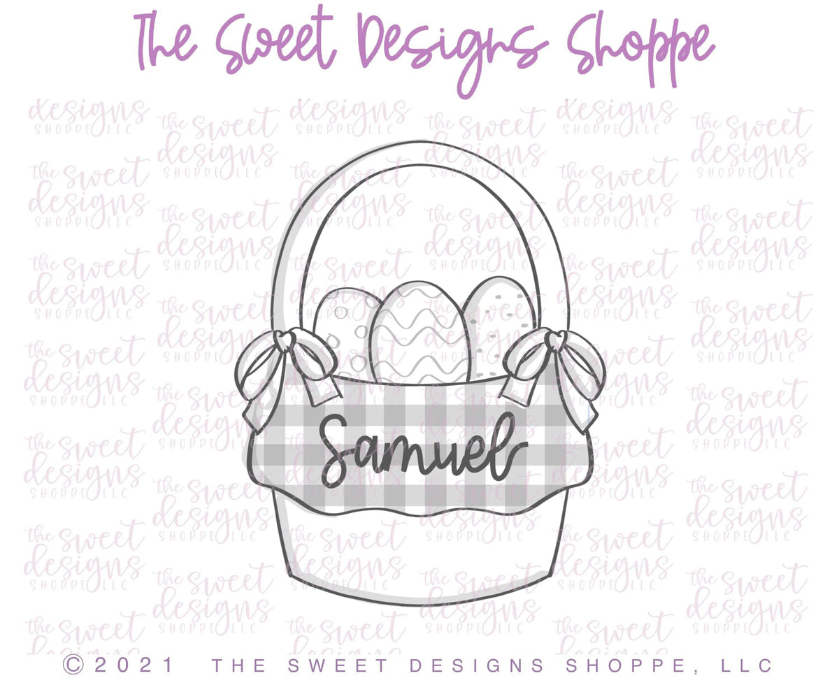 Cookie Cutters - Traditional Easter Basket - Cookie Cutter - The Sweet Designs Shoppe - TSDS - - ALL,Animal,Animals,Animals and Insects,Cookie Cutter,easter,Easter / Spring,Promocode,STL