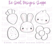 Cookie Cutters - Traditional Easter Set - Set of 5 - Cookie Cutters - The Sweet Designs Shoppe - TSDS - - ALL,Animal,Animals,Cookie Cutter,Easter,Easter / Spring,Promocode,regular sets,set,STL