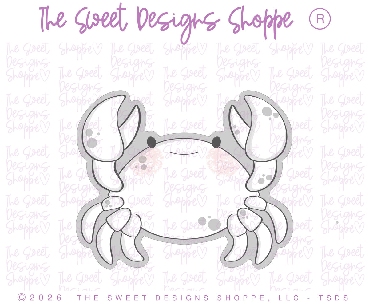 Cookie Cutters - Traditional Shape Crab - Cookie Cutter - The Sweet Designs Shoppe - TSDS - - ALL,Animal,Animals,Cookie Cutter,Crab,nautica,ocean,Promocode,sea,STL,Summer,traditional shape crab,under the sea