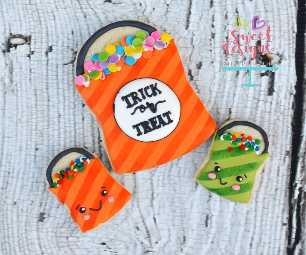 Cookie Cutters - Treat Bag V2 - Cookie Cutter - The Sweet Designs Shoppe - - 2021Top15, ALL, Cookie Cutter, Customize, Fall / Halloween, halloween, Promocode, Sweets, trick or treat