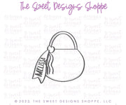 Cookie Cutters - Treat Bag with Tied Ribbon- Cookie Cutter - The Sweet Designs Shoppe - TSDS - - ALL,Classes,Cookie Cutter,halloween,missypsweets,Promocode,STL,treat bag,trick or treat