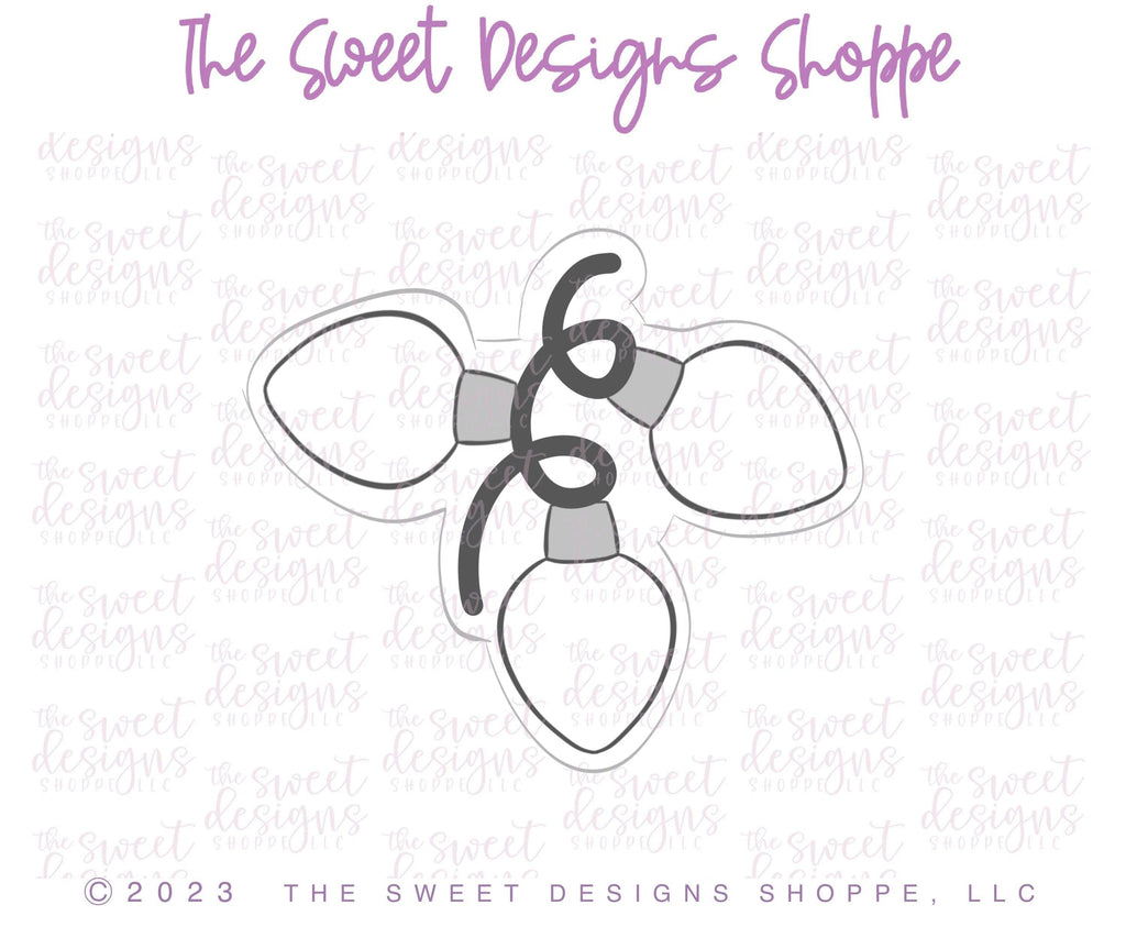 Cookie Cutters - Tree Christmas Lights- Cookie Cutter - The Sweet Designs Shoppe - TSDS - - ALL,Christmas,Christmas / Winter,Cookie Cutter,Decoration,light,Promocode,STL,Winter