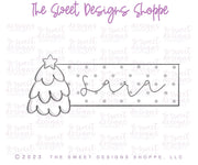 Cookie Cutters - Tree Christmas Tag - Cookie Cutter - The Sweet Designs Shoppe - TSDS - - ALL,Christmas,Christmas / Winter,Cookie Cutter,Nature,Plaque,Plaques,PLAQUES HANDLETTERING,Promocode,STL,Winter