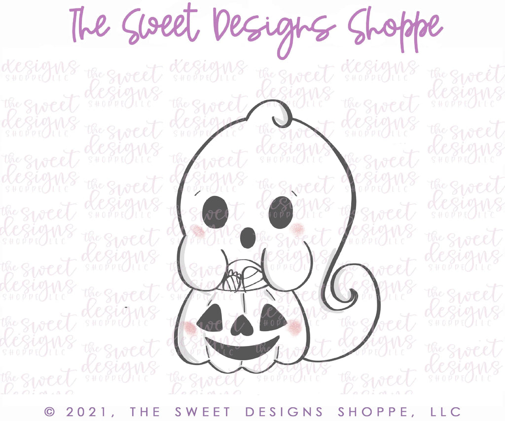 Cookie Cutters - Trick or Treat Ghost 2020- Cookie Cutter - Sweet Designs Shoppe - - ALL, Boo, Cookie Cutter, Ghost, halloween, Promocode