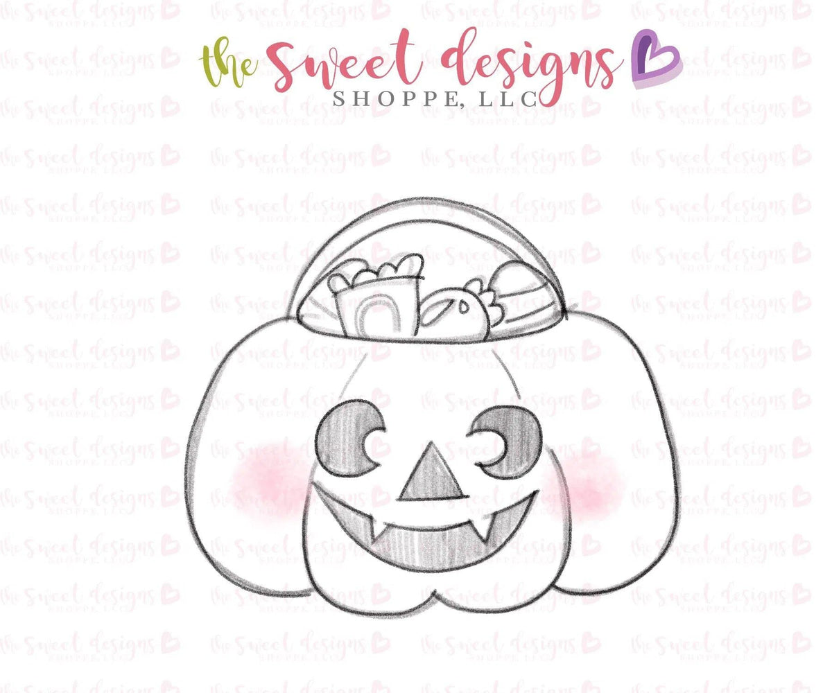 Cookie Cutters - Trick or Treat Jack o Lantern - Cookie Cutter - The Sweet Designs Shoppe - TSDS - - ALL,bag,Cookie Cutter,fall,Fall / Halloween,Fall / Thanksgiving,halloween,Promocode,Pumpkin,STL
