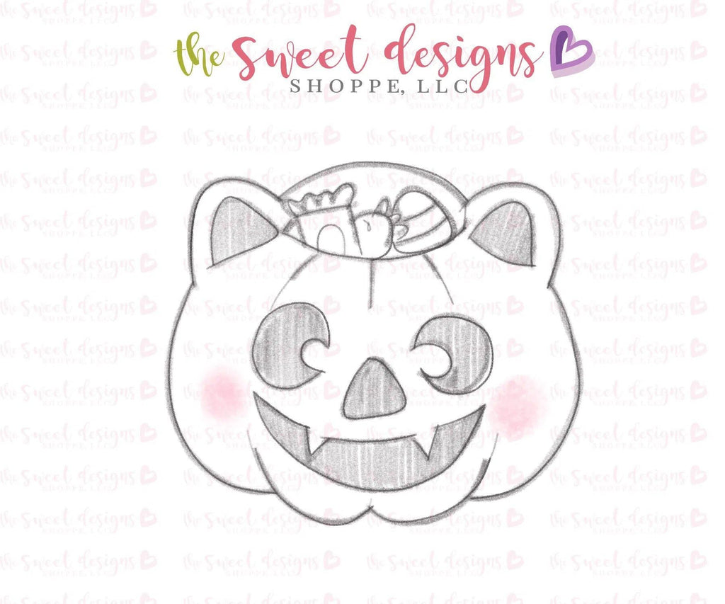 Cookie Cutters - Trick or Treat Kitty Bag - Cookie Cutter - The Sweet Designs Shoppe - - ALL, Cookie Cutter, fall, Fall / Halloween, Fall / Thanksgiving, halloween, kitty, Promocode, Pumpkin, trick or treat