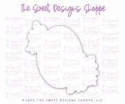 Cookie Cutters - Trick or Treat Oval Botanical Plaque - Cookie Cutter - The Sweet Designs Shoppe - TSDS - - ALL,Cookie Cutter,halloween,Plaque,Plaques,PLAQUES HANDLETTERING,Promocode,STL,trick or treat,Trick or treat oval botanical plaque