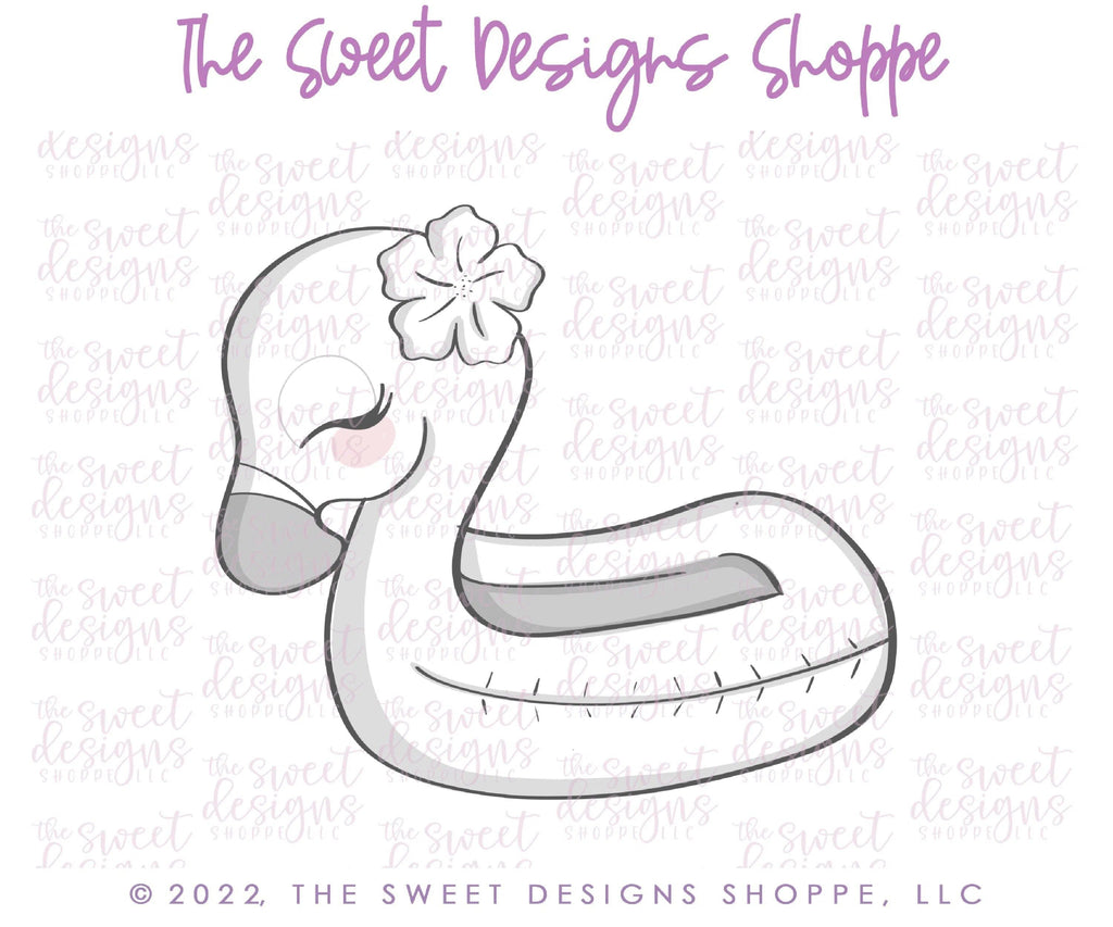 Cookie Cutters - Tropical Flamingo Float - Cookie Cutter - The Sweet Designs Shoppe - TSDS - - ALL,Animal,Animals,Animals and Insects,Cookie Cutter,floaty,Lady Milk Stache,Lady MilkStache,LadyMilkStache,pool,pool party,Promocode,Summer