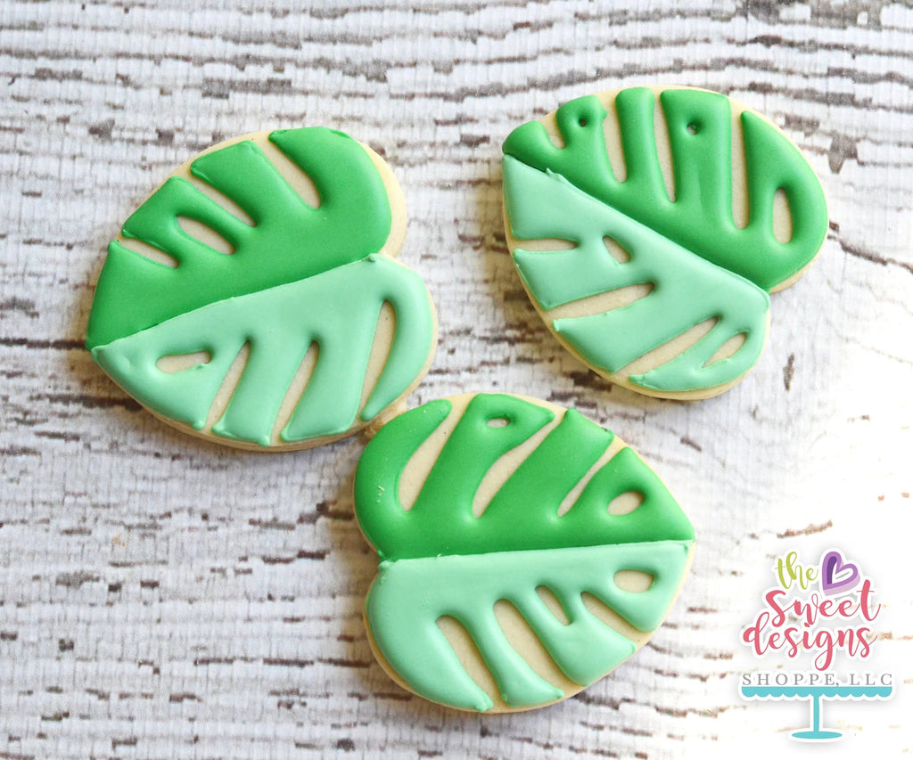 Cookie Cutters - Tropical Leaf v2- Cookie Cutter - The Sweet Designs Shoppe - - ALL, Cookie Cutter, Flower, Leaves, Leaves and Flowers, Luau, Nature, Promocode, summer, Trees Leaves and Flowers, Tropical, Woodlands Leaves and Flowers