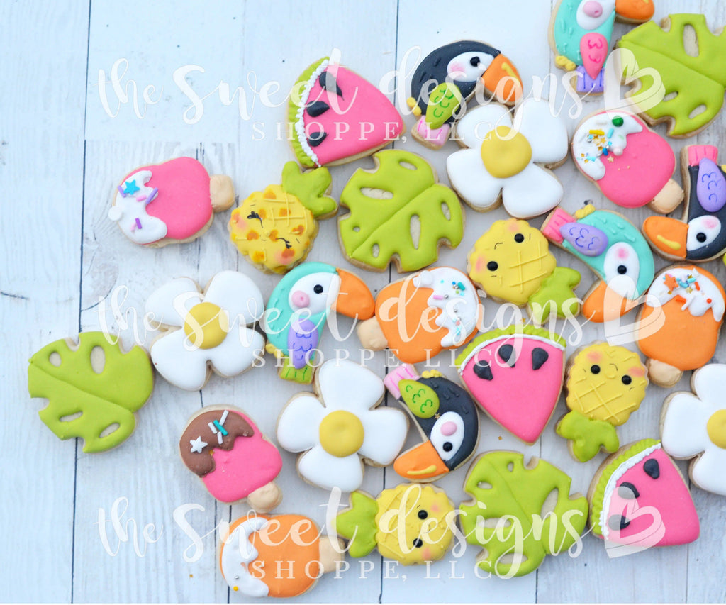 Cookie Cutters - Tropical Mini Set - Cookie Cutters - The Sweet Designs Shoppe - TSDS - - ALL,Cookie Cutter,fruit,fruits,Mini Sets,Promocode,set,Summer,Tropical,Tucan