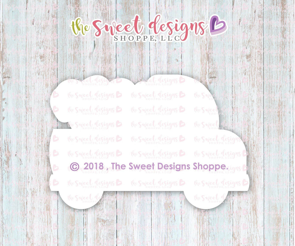 Cookie Cutters - Truck With Christmas Tree - Cookie Cutter - The Sweet Designs Shoppe - TSDS - - ALL,Christmas,Christmas / Winter,Cookie Cutter,Customize,Plaque,Plaques,Promocode,transportation,Trees