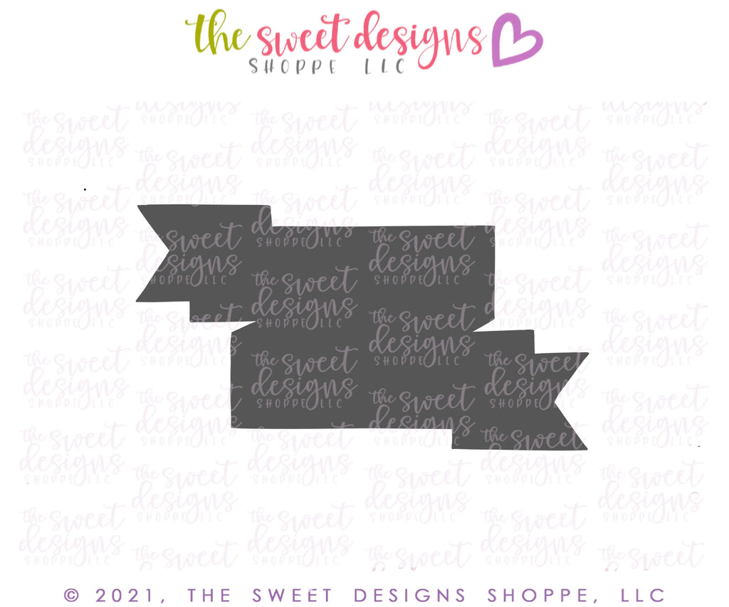 Cookie Cutters - True Love Banner V2- Cookie Cutter - Sweet Designs Shoppe - - ALL, Bachelorette, Banner, Birthday, Bridal Shower, celebration, Cookie Cutter, Customize, Plaque, Plaques, Promocode, Ribbon, Sign, Wedding