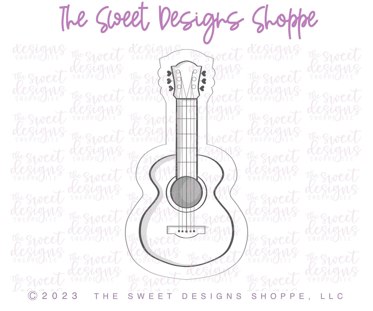 Cookie Cutters - TS Guitar - Cookie Cutter - The Sweet Designs Shoppe - TSDS - - ALL,Cinco de Mayo,Cookie Cutter,fiesta,Hobbies,instruments,mariachi,Mexico,music,Promocode,STL,Taylor Swift,valentine,valentines