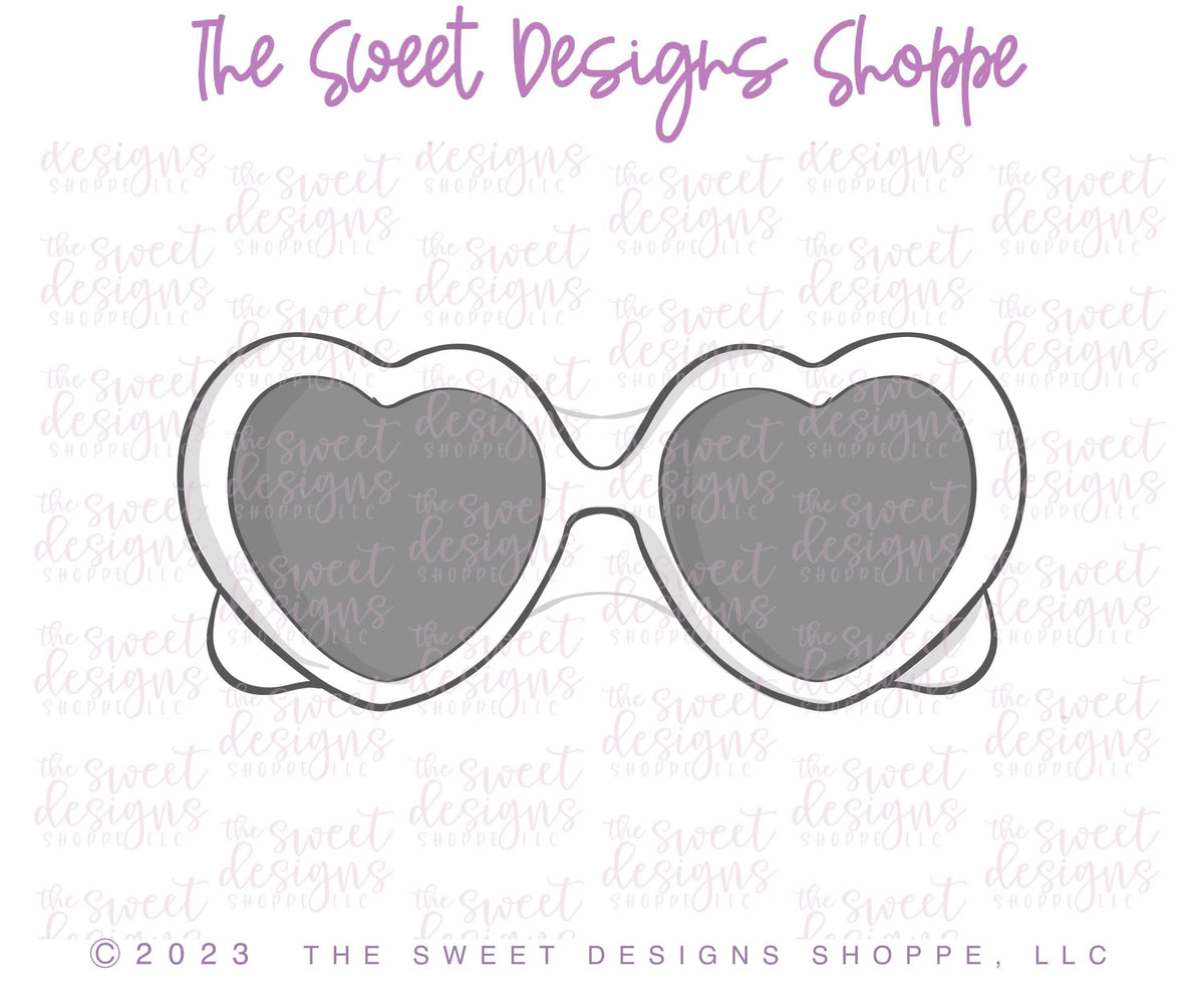 Cookie Cutters - TS Heart Glasses - Cookie Cutter - The Sweet Designs Shoppe - TSDS - - Accesories,Accessories,accessory,ALL,Barbie,Clothing / Accessories,Cookie Cutter,doll,glasses,kids,Kids / Fantasy,Promocode,STL,sunglasses,Taylor Swift,valentine,valentines