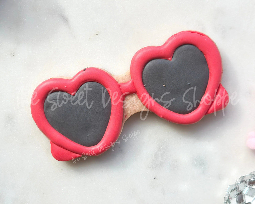 Cookie Cutters - TS Heart Glasses - Cookie Cutter - The Sweet Designs Shoppe - - Accesories, Accessories, accessory, ALL, Barbie, Clothing / Accessories, Cookie Cutter, doll, glasses, kids, Kids / Fantasy, Promocode, sunglasses, Taylor Swift, valentine, valentines