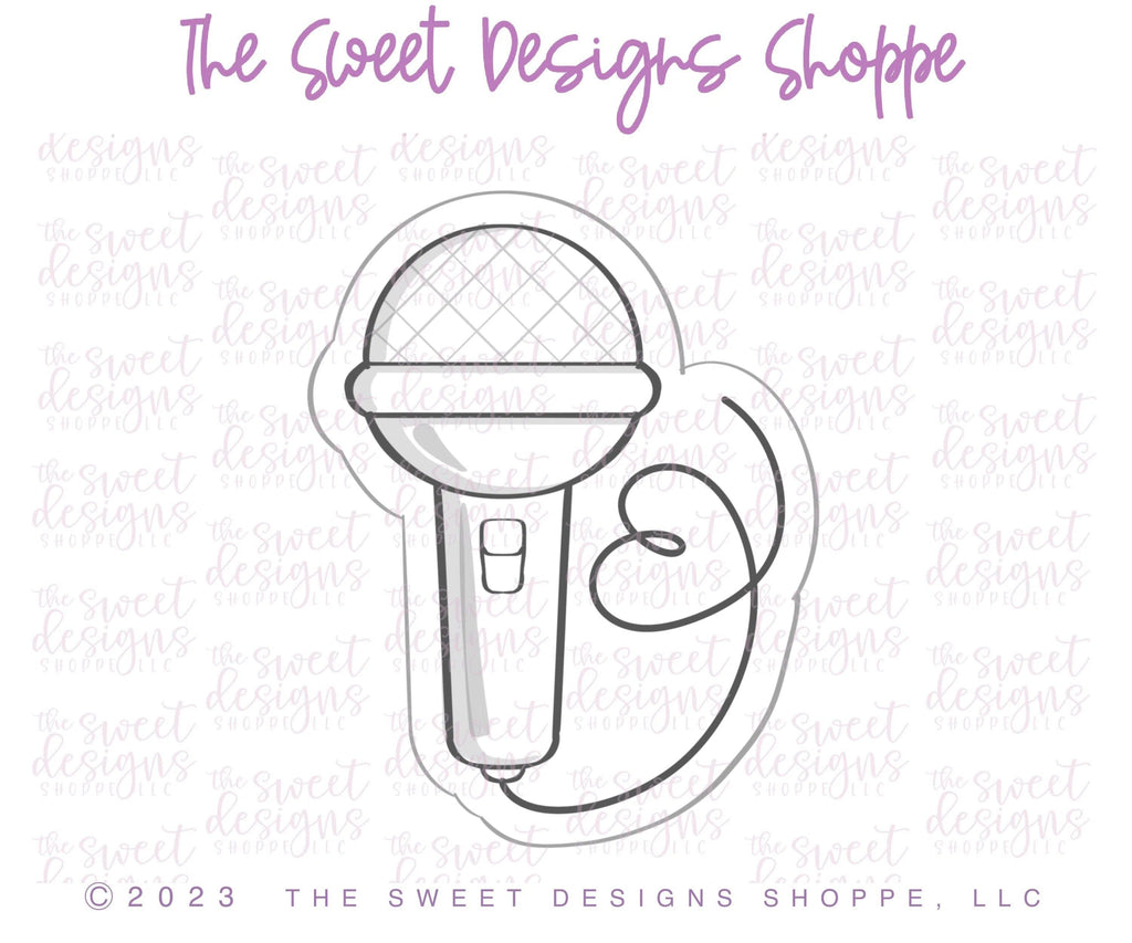 Cookie Cutters - TS Lover Microphone - Cookie Cutter - The Sweet Designs Shoppe - - ALL, Cookie Cutter, Hobbies, karaoke, music, Promocode, Taylor Swift, valentine, Valentine's