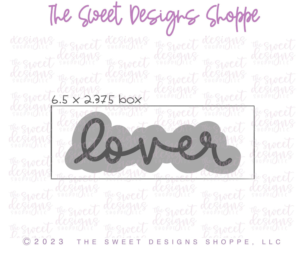 Cookie Cutters - TS Lover Plaque - Cookie Cutter - Sweet Designs Shoppe - One Size (2" Tall x 5-5/8" Wide) - ALL, Cookie Cutter, I love you, Love, love you beary much, Plaque, Plaques, PLAQUES HANDLETTERING, Promocode, Taylor Swift, valentine, valentines