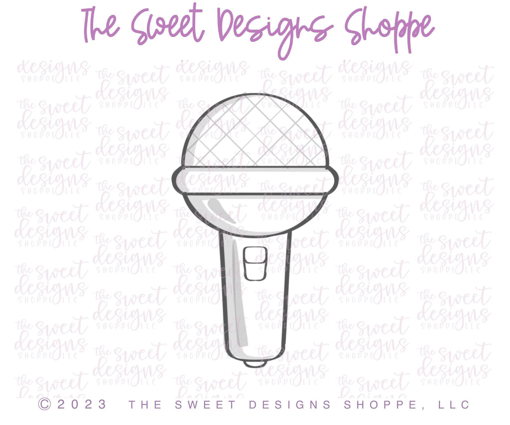 Cookie Cutters - TS Microphone - Cookie Cutter - The Sweet Designs Shoppe - TSDS - - ALL,Cookie Cutter,Hobbies,karaoke,music,Promocode,STL,Taylor Swift,valentine,Valentine's