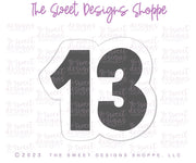 Cookie Cutters - TS Thirteen - Cookie Cutter - The Sweet Designs Shoppe - TSDS - - 13,ALL,Cookie Cutter,Lettering,Promocode,STL,Taylor Swift,text and numbers,valentine,valentines