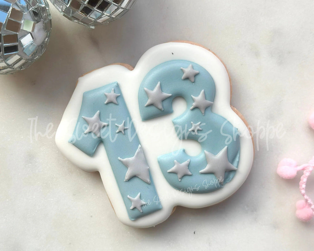 Cookie Cutters - TS Thirteen - Cookie Cutter - The Sweet Designs Shoppe - TSDS - - 13,ALL,Cookie Cutter,Lettering,Promocode,STL,Taylor Swift,text and numbers,valentine,valentines