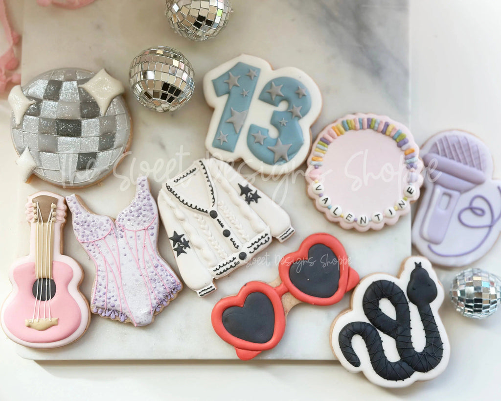 Cookie Cutters - TS Tour Set - Set of 9 - Cookie Cutters - The Sweet Designs Shoppe - - ALL, Cookie Cutter, music, Promocode, regular sets, set, Taylor Swift, valentine, valentines