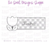 Cookie Cutters - Tulip Tag - Cookie Cutter - The Sweet Designs Shoppe - TSDS - - ALL,Cookie Cutter,Easter,Easter / Spring,florals,Flower,Nature,Plaque,Plaques,PLAQUES HANDLETTERING,Promocode,STL,Tulip