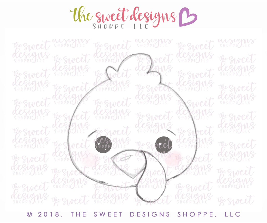 Cookie Cutters - Turkey Face - Cookie Cutter - The Sweet Designs Shoppe - TSDS - - ALL,Animal,Animals,Autumn,Cookie Cutter,Fall,Fall / Halloween,Fall / Thanksgiving,Farm,Food,Food & Beverages,Halloween,Nature,Promocode,STL,thanksgiving