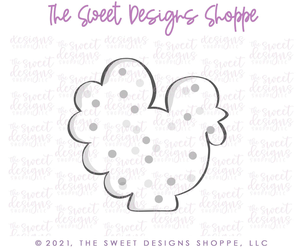 Cookie Cutters - Turkey Frosted Cracked- Cookie Cutter - The Sweet Designs Shoppe - TSDS - - ALL,Animal,Animals,Cookie Cutter,Fall,Fall / Thanksgiving,Frosted Cracker,Promocode,STL,thanksgiving,Turkey,valentines